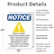 Signmission Food Allergy Notice, 18 in W x Rectangle, Plastic OS-2PACK-NS-P-1824-V-12813 - alternate 2